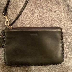 Small coach leather wristlet